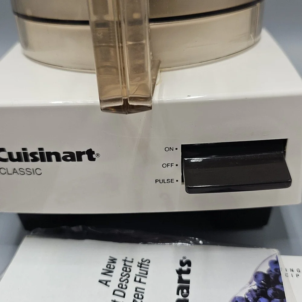 Vintage Cuisinart DLC-10C Plus Pro Classic Food Processor 3 Blades Clean Tested!